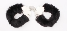 Chisa - Fur Lined Handcuffs - Black photo
