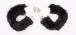 Chisa - Fur Lined Handcuffs - Black photo-2