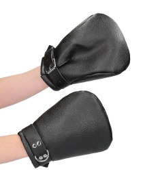 Ouch - Neoprene Lined Fist Mittens - Black photo