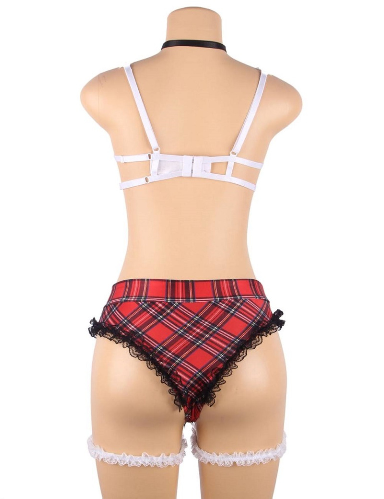 Ohyeah - 学生开胸胸罩套装 - 3XL 照片