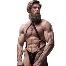Fetish Submissive - Jock Strap Male Harness - Black photo
