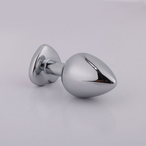 MT - Anal Plug 85x33mm - Silver photo