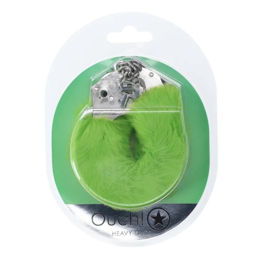 Ouch - Heavy-Duty Fluffy Hand Cuffs - Creen 照片