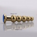 MT - Anal Plug 137x34mm - Golden/Blue photo-5