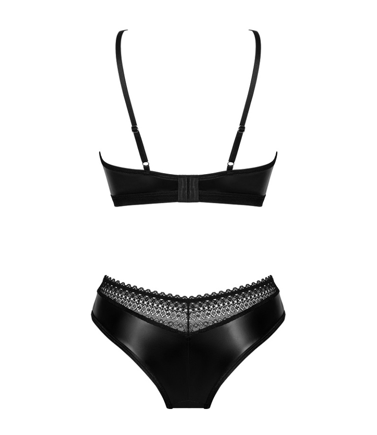Obsessive - Norides 2件內衣套裝 - 黑色 - 中/大碼 照片