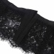 Ohyeah - Lace High Waist Garter Thong - Black - 2XL 照片-8