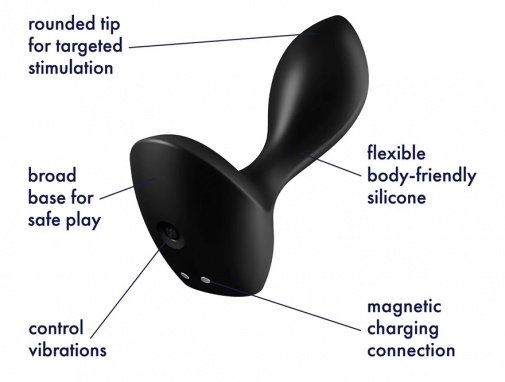 Satisfyer - Backdoor Lover Plug - Black photo