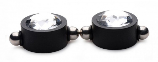 Master Series - Magnetic Diamond Nipple Clamps - Black photo
