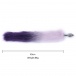 MT - Anal Plug S-size with Artificial wool tail - Dark Violet photo-3