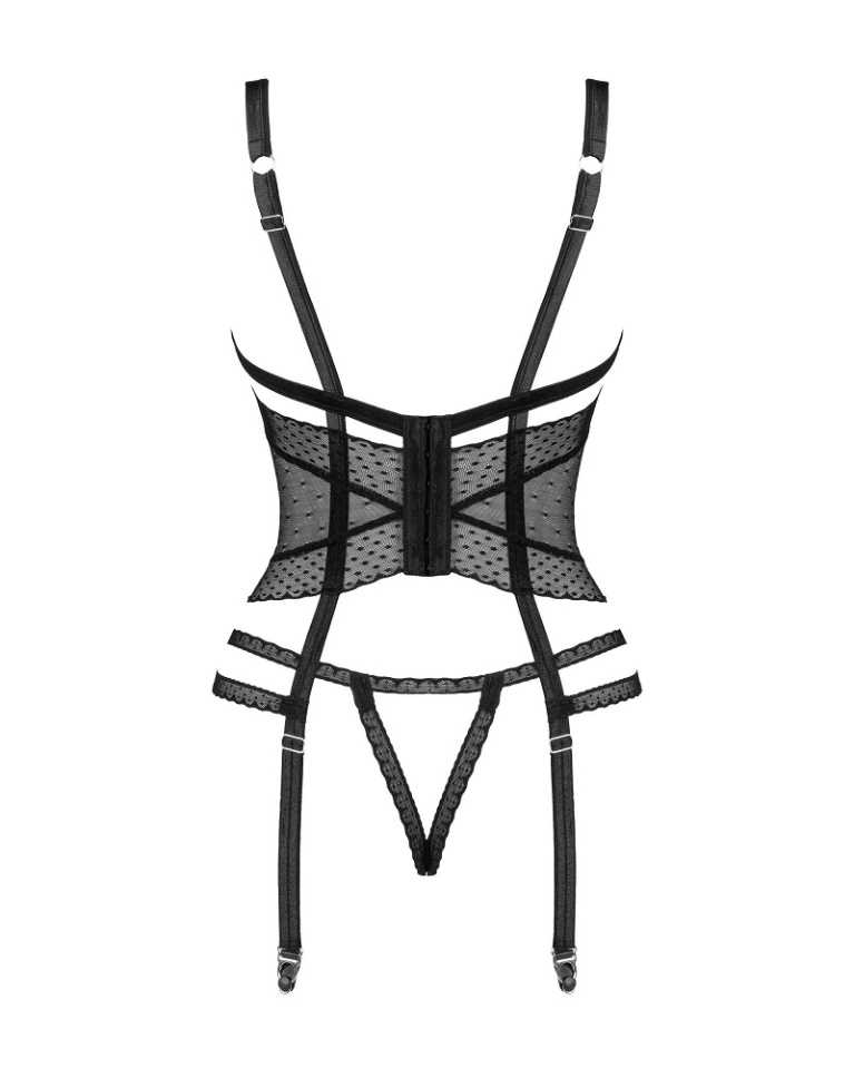 Obsessive - Lanelia 紧身束衣 - 黑色 - 加细码/细码 照片