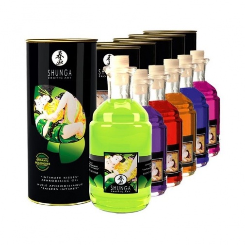 Shunga - Warming Massage Oil Organic Green Tea - 100ml photo
