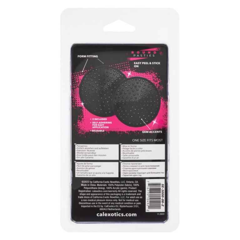 CEN - Radiance Round Pasties - Black photo