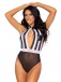 Leg Avenue - Bedroom Ref Teddy Set - Black/White photo-5