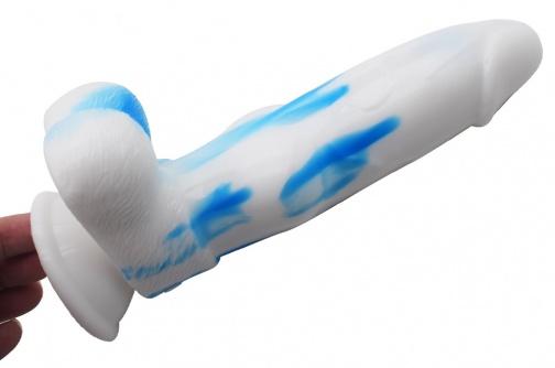 FAAK - Dog Dildo - White/Blue photo