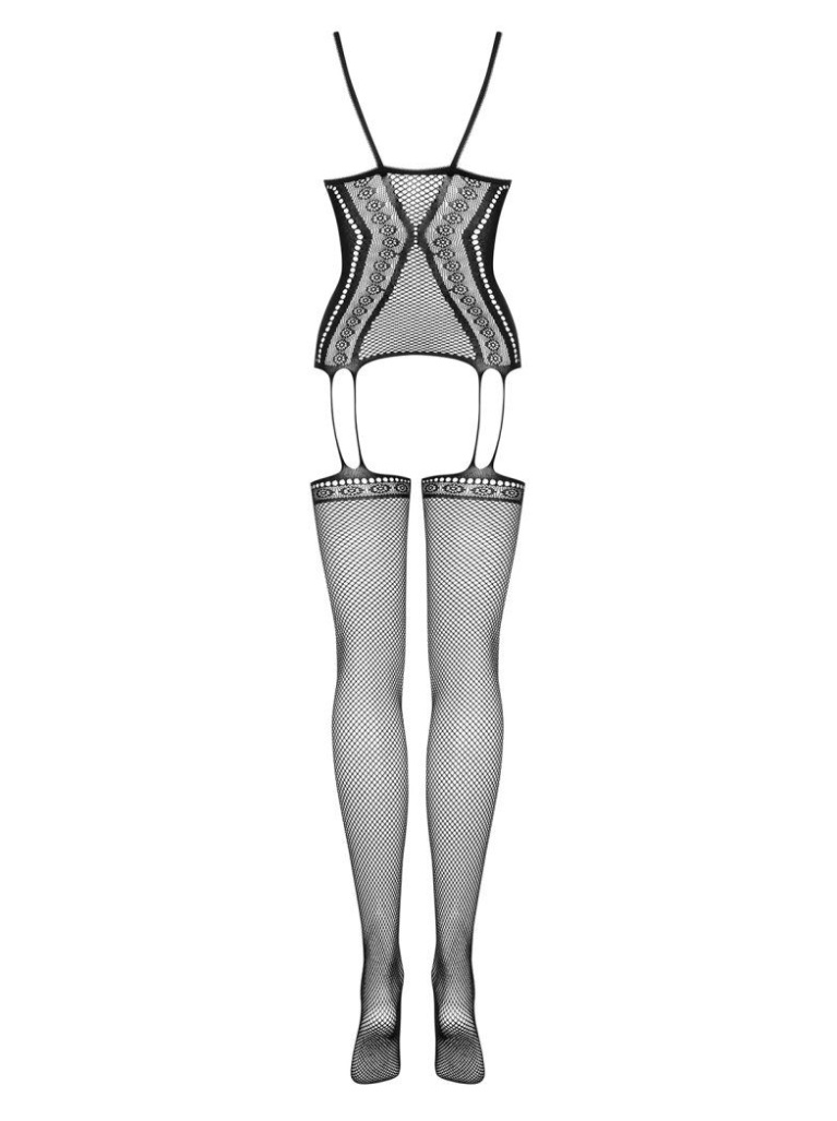 Obsessive - Bodystocking F227 - Black - S/M/L photo