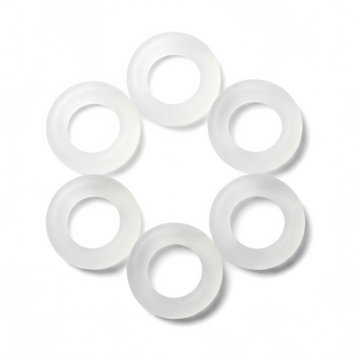 Boners - 阴茎环 6 件套装 - 透明 照片