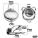 FAAK - Shell Chastity Cage 45mm - Silver 照片-16