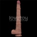 Lovetoy 16" 雙層皮膚矽膠製仿真陽具 大碼  - 肉色 照片-3