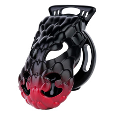 FAAK - Dragon Resin Chastity Cage M - Black photo