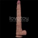 Lovetoy 16" 雙層皮膚矽膠製仿真陽具 大碼  - 肉色 照片-5