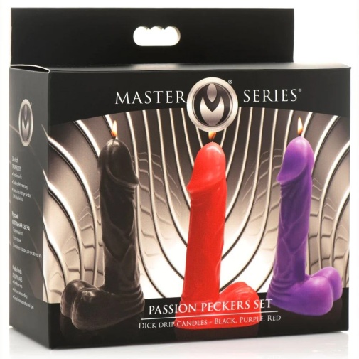 Master Series - Passion Peckers 陽具形低溫蠟燭 套裝 照片