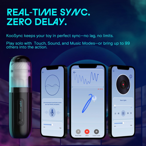 KAOTIK - The Shockwave 抽插式智能飞机杯 - 黑色 照片