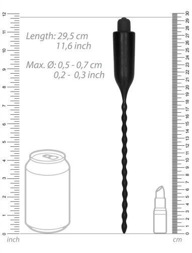 ElectroShock - 電刺激尿道塞 - 黑色 照片