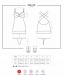 Obsessive - 860-CHE-1 襯裙和丁字褲 - 黑色 - L/XL 照片-9