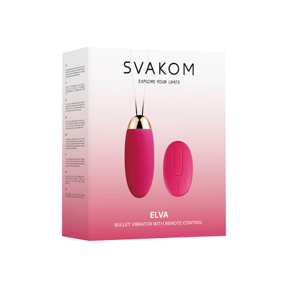 SVAKOM - Elva Remote Control Egg Vibrator - Plum Red photo-19