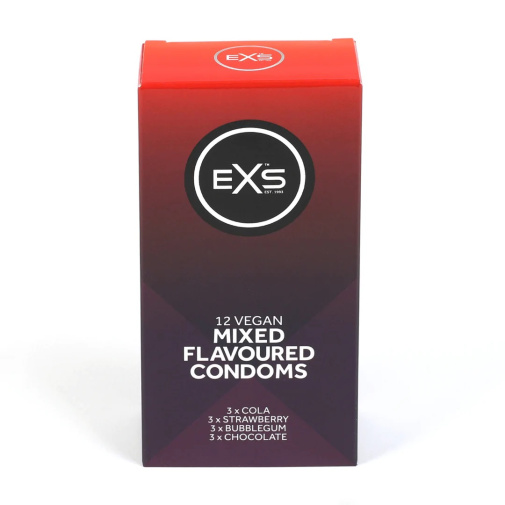 EXS - Vegan Mixed Flavoured Condoms 12's Pack 照片
