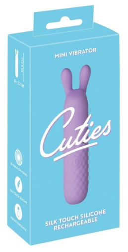 Cuties - 柔软兔耳迷你震动器 - 紫色 照片