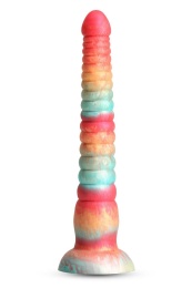 NS Novelties - 9" Colours Stacked Dildo - Red/Gold photo