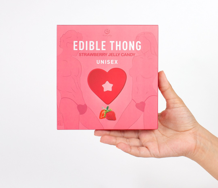 Secret Play - 可食用啫哩糖肉衣 - 士多啤梨味 照片