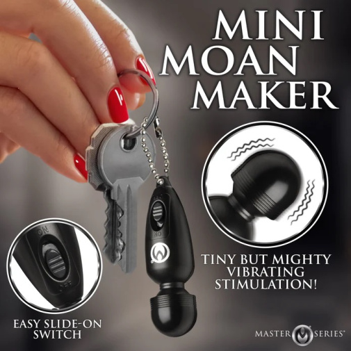 Master Series - Thunderstick Mini Vibro Wand - Black photo