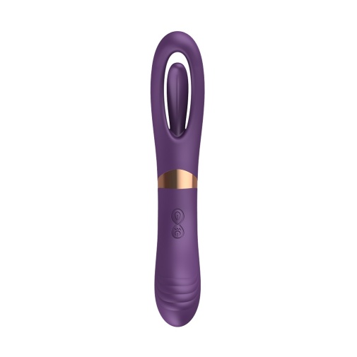 Secwell - Lisa Flicking Dual Vibrator - Purple photo