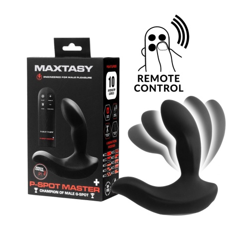 Maxtasy - P-Spot Master Remote Massager - Black photo