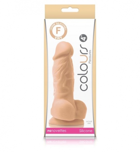 NS Novelties - Pleasures 4" Dildo - Skin photo