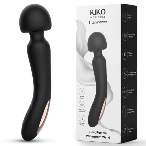 KIKO - Titan Power 極勁手持按摩棒 - 黑色 照片