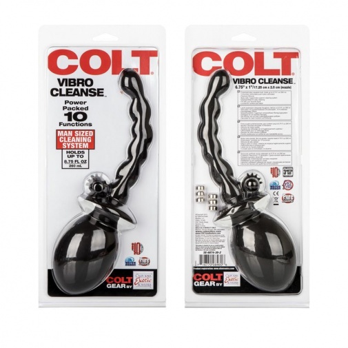 CEN - Colt 震動後庭清潔器 - 黑色 照片