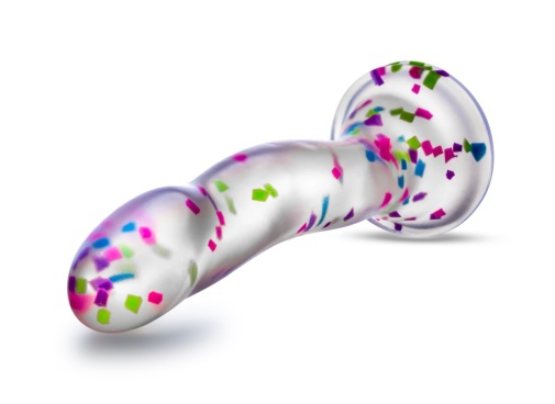Neo Elite - Glow in the Dark Hanky-Panky Dildo 19cm - Confetti 照片