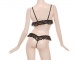 Costume Garden - GB-157 露乳开裆蕾丝套装 - 黑色 照片-4