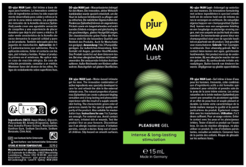 Pjur - Man Lust 男士刺麻感提升情欲水性精华 - 15ml 照片