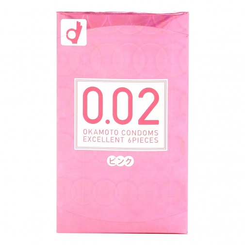 Okamoto - 薄度均一 0.02EX 粉紅色系 (日本版) 6個裝 照片