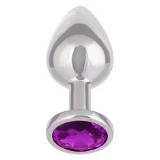 CEN - 紫水晶宝石肛门塞 大码 - 紫色 照片