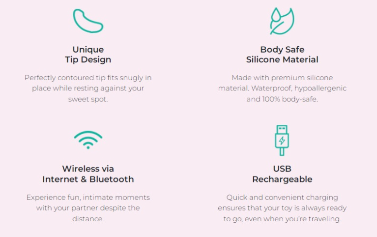 Vibease - iPhone & Android Vibrator Version - Pink photo