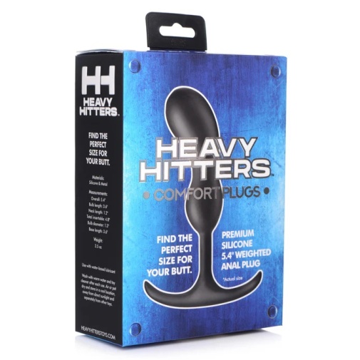 Heavy Hitters - 增重型前列腺后庭塞 细码 - 黑色 照片