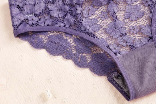 SB - 露背碎花內褲 - 淺紫色 照片