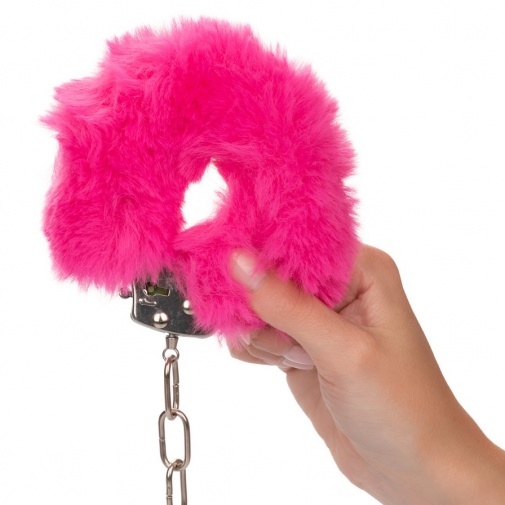 CEN - Ultra Fluffy Furry Cuffs - Pink 照片