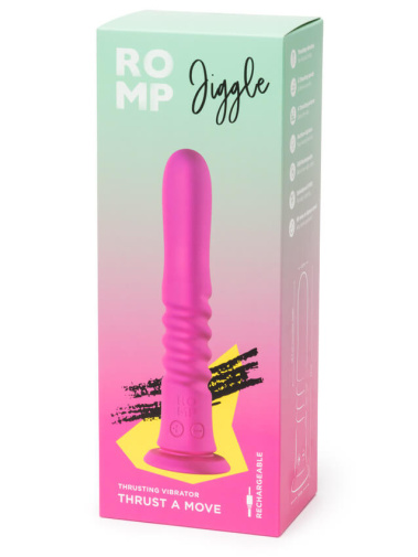 Romp - Jiggle Vibro Thrusting Dildo - Pink photo