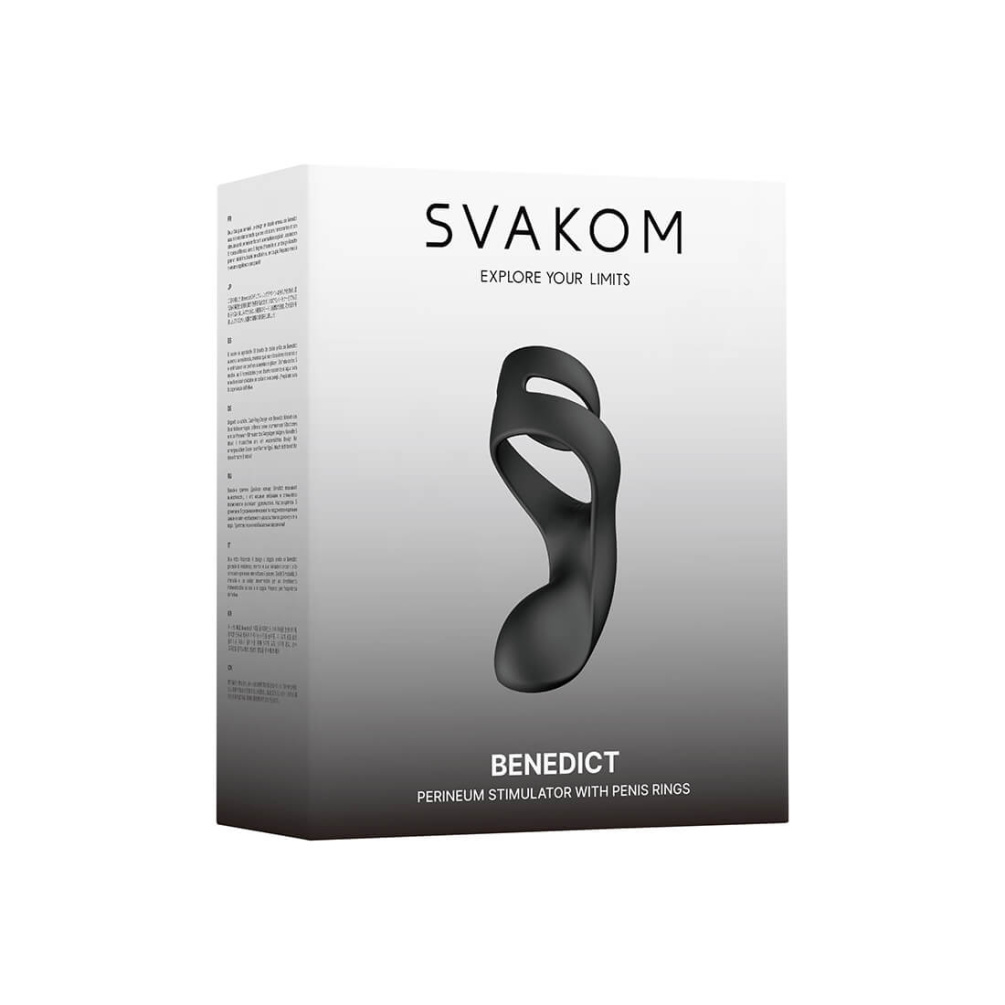 SVAKOM - Benedict Double Ring Perineum Stimulator - Black photo-11